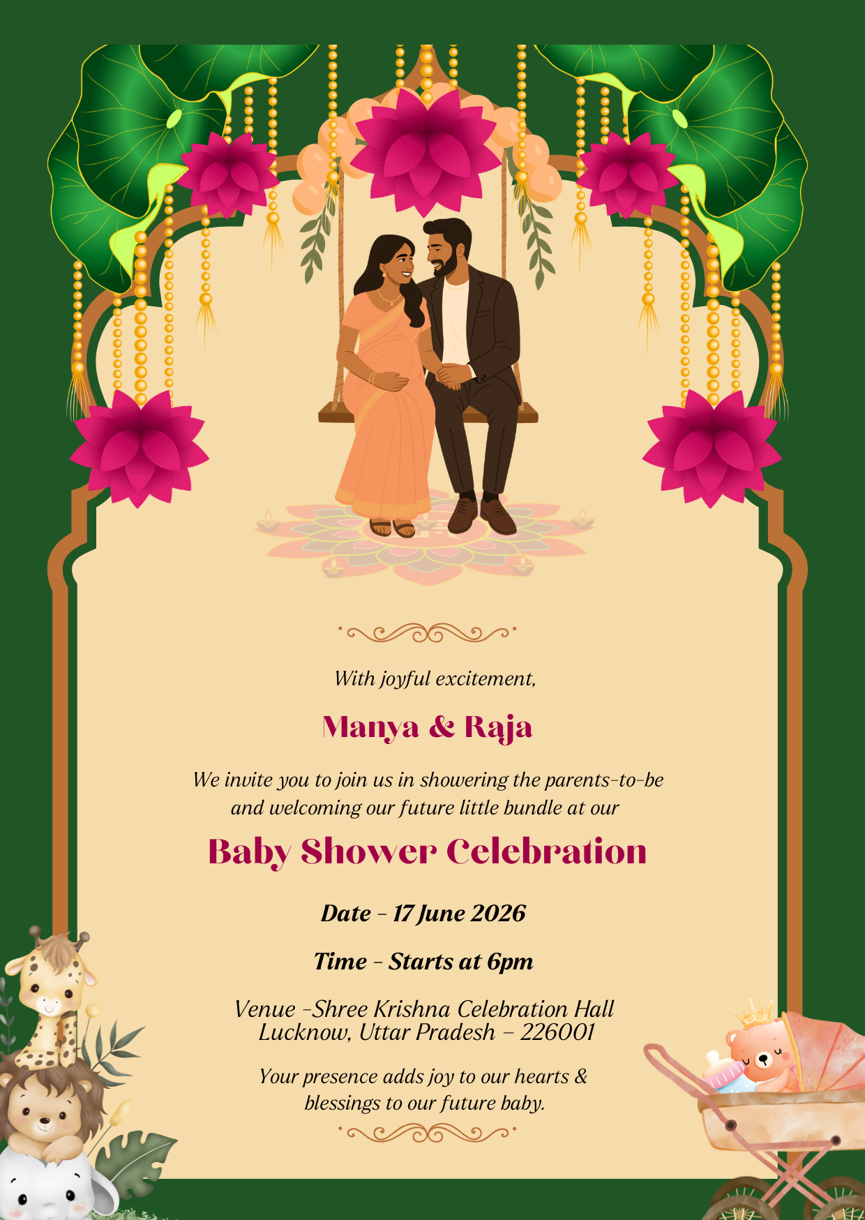 Baby Shower Invitation Design 06