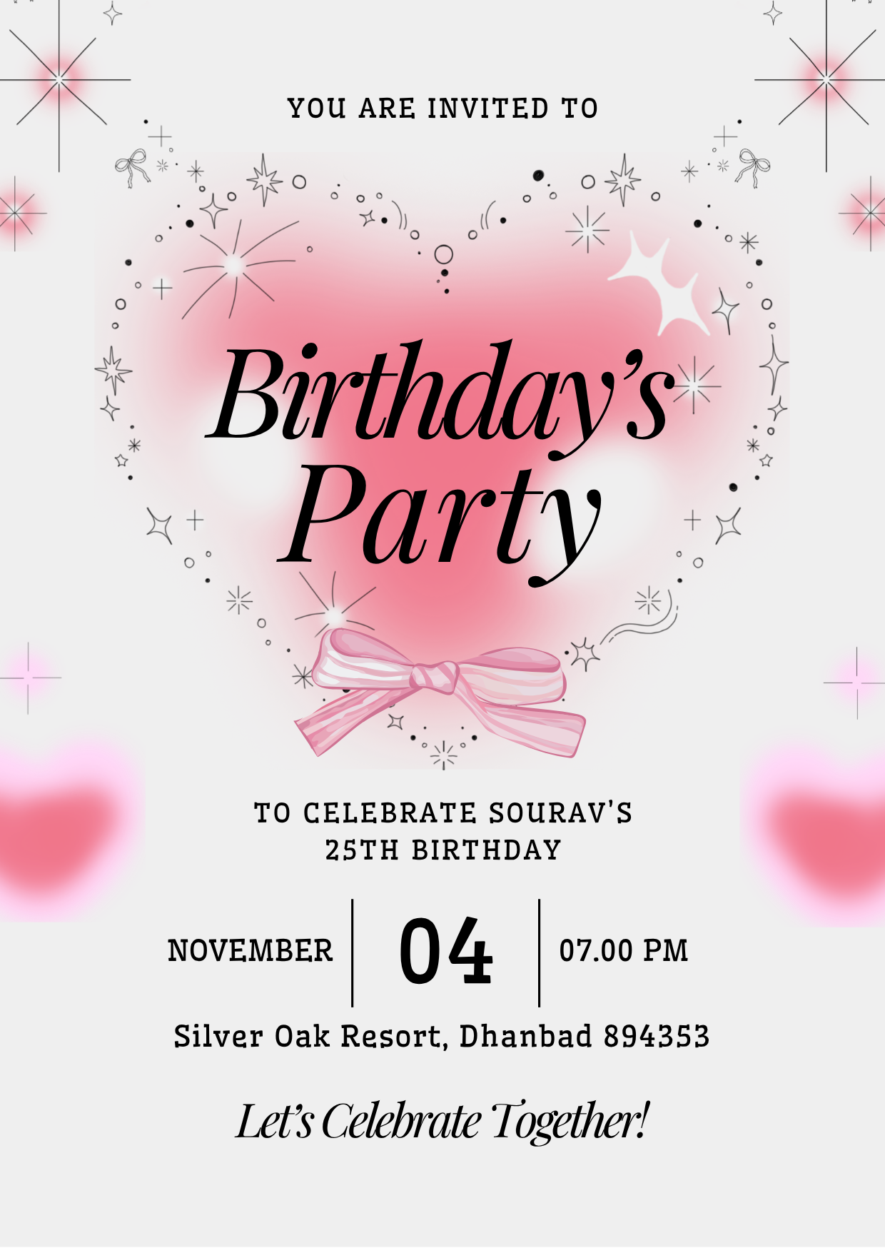 Birthday Invitation Design 13