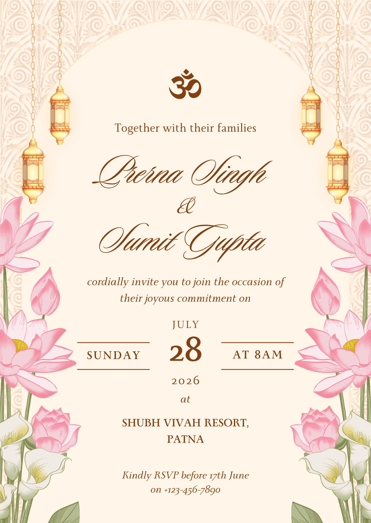 Wedding Invitation Design 06