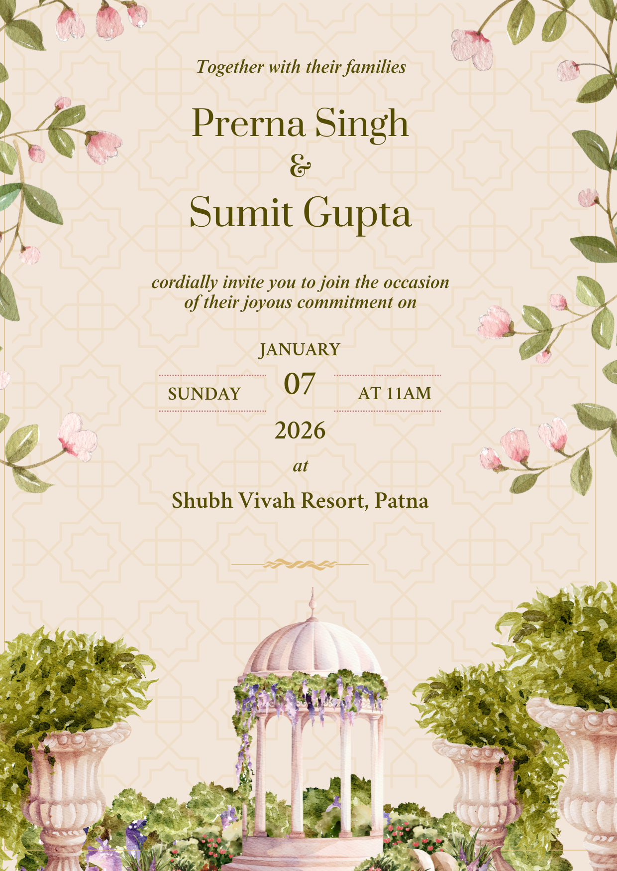 Wedding Invitation Design 07