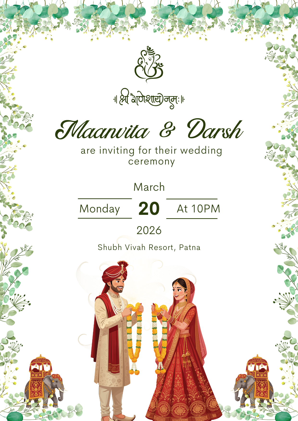 Wedding Invitation Design 08